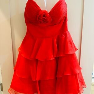 Sherri Hill Style 57285 Red Size 4